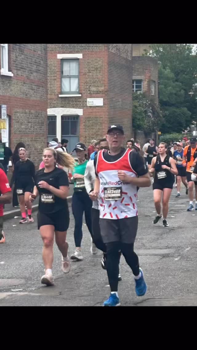 Member running the Hackney Half Marathon, London Fields