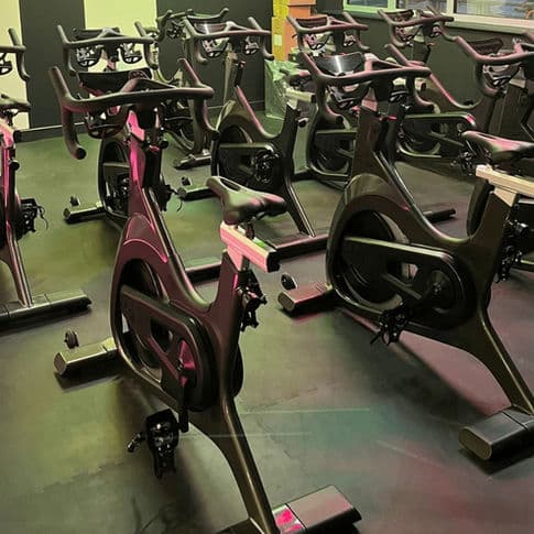 Spin studio at Elevated Fitness London Fields